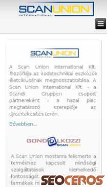 scanunion.hu mobil előnézeti kép