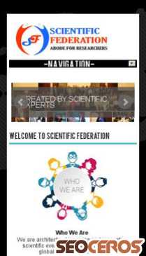 scientificfederation.com mobil Vorschau