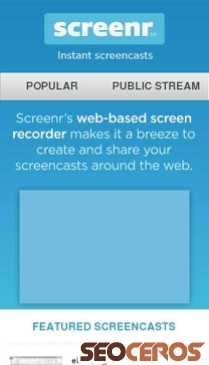 screenr.com mobil vista previa