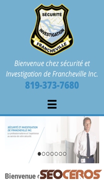 securitefrancheville.ca mobil előnézeti kép
