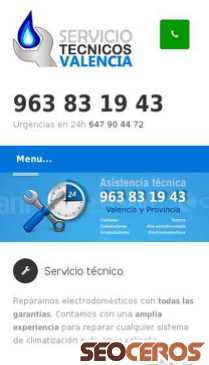 serviciotecnicosvalencia.com mobil previzualizare