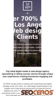 sfwpexperts.com/website-design-los-angeles-california mobil náhled obrázku