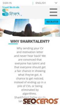sharktalent.com mobil förhandsvisning