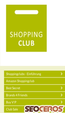shoppingclub.de mobil Vista previa