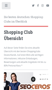 shoppingclub.online mobil preview