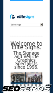elite-signs.co.uk mobil preview