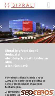 sipral.cz mobil previzualizare