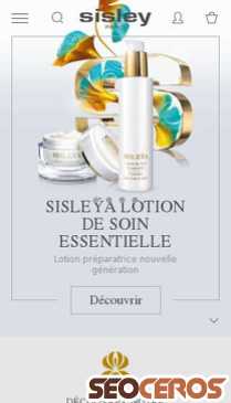 sisley-cosmetics.com mobil prikaz slike