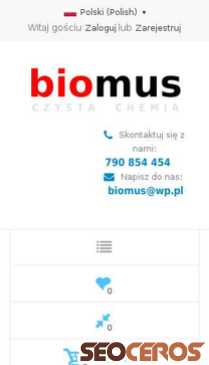 sklep.biomus.eu/pl mobil előnézeti kép