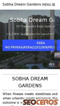 sobhadreamgardens.ind.in mobil preview