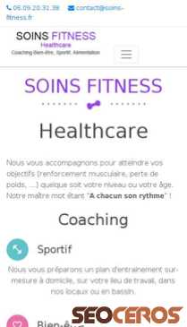 soins-fitness.fr mobil preview