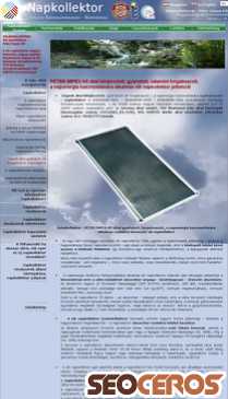 solarkollektor.hu mobil előnézeti kép