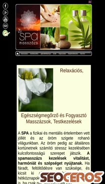 spamasszazs.hu mobil előnézeti kép