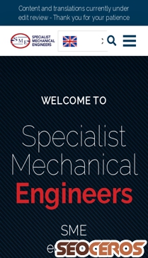 specialistmechanicalengineers.com mobil preview