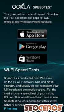 speedtest.net mobil Vista previa