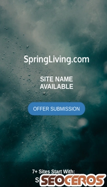 springliving.com mobil förhandsvisning