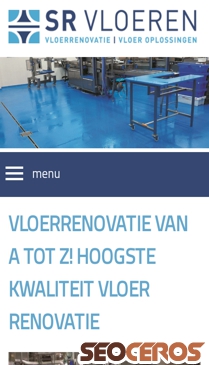 sr-vloeren.nl mobil previzualizare