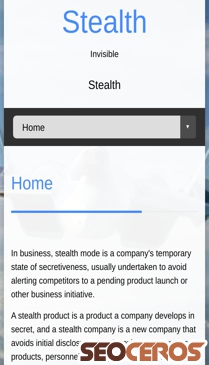 stealth.radinost.com mobil preview