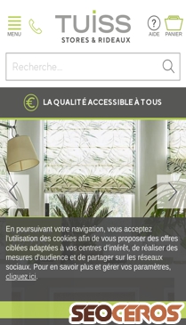 stores-tuiss.fr mobil náhľad obrázku