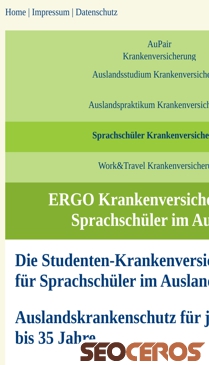 studenten-versicherung-ausland.de/auslandskrankenschutz-sprachschueler.html mobil előnézeti kép