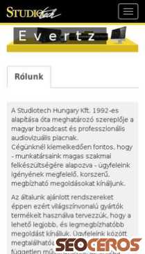 studiotech.hu mobil előnézeti kép