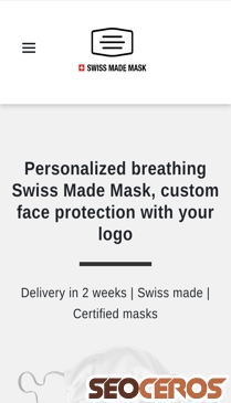 swiss-made-mask.ch/en mobil obraz podglądowy