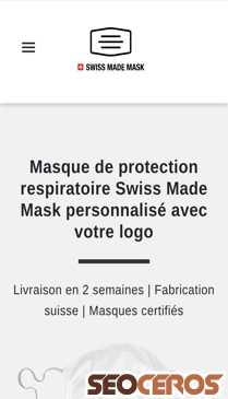 swiss-made-mask.ch/fr mobil 미리보기
