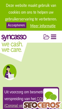 syncasso.nl mobil náhľad obrázku