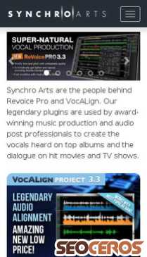 synchroarts.com mobil preview
