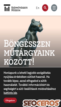 szepmuveszeti.hu mobil előnézeti kép