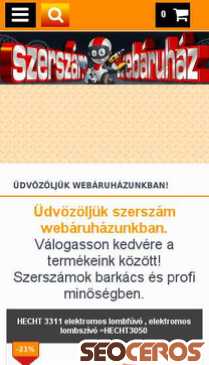 szerszamwebaruhaz.com mobil Vorschau