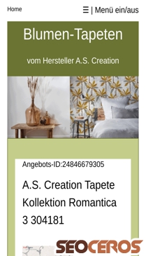 tapetenwexel.de/blumentapeten/as-creation-tapete-blumen-pflanzen-motive.php mobil prikaz slike