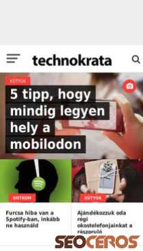 technokrata.hu mobil förhandsvisning