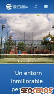 tennismonterols.cat mobil preview