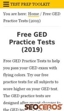 testpreptoolkit.com/free-ged-practice-tests mobil obraz podglądowy