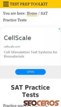 testpreptoolkit.com/sat-practice-tests mobil previzualizare