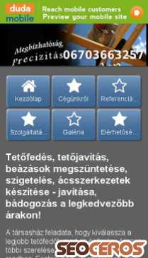teto-fedo.hu mobil náhľad obrázku
