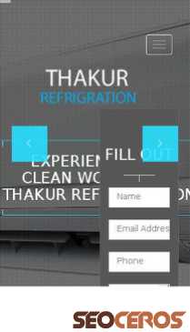 thakurrefregeration.com mobil preview