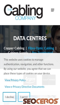 thecablingcompany.com mobil előnézeti kép