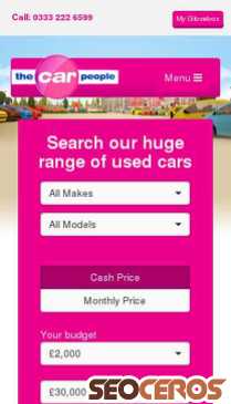 thecarpeople.co.uk mobil preview