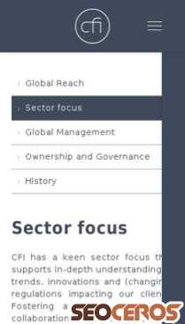 thecfigroup.com/about-us/sector-focus mobil preview
