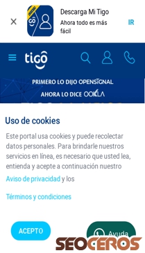 tigo.com.co mobil vista previa