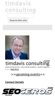 timdavis.co.uk mobil preview