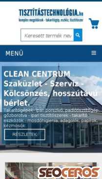 tisztitastechnologia.hu mobil náhled obrázku