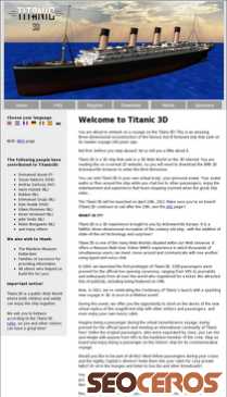 titanic3d.com mobil preview
