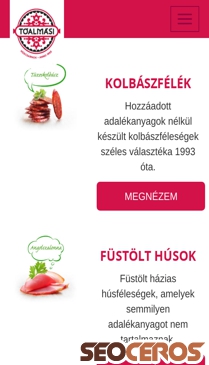 huscsarnok.hu mobil előnézeti kép