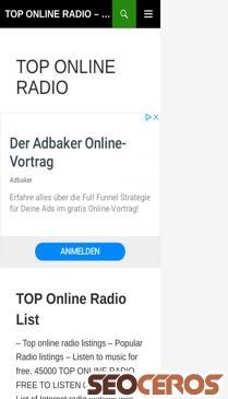 toponlineradio.co.uk mobil Vorschau