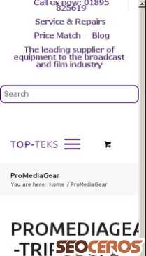 topteks.com/promediagear mobil preview