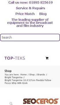 topteks.com/shop/brands/bright-tangerine-10-6-27cm-flexible-follow-focus-whip-with-knob mobil náhľad obrázku
