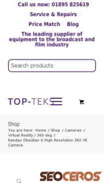 topteks.com/shop/brands/kandao-obsidian-r-high-resolution-360-vr-camera-2 mobil 미리보기